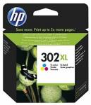 HP 302XL High Yield Tri-color Original Ink Cartridge, F6U67AE
