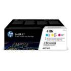 HP 410X 3-pack High Yield C/M/Y Original LJ Toner Cartridges, CF252XM