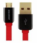 AVACOM MIC-40R kabel USB - Micro USB, 40cm, červená