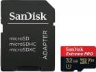 SanDisk Extreme Pro microSDHC 32 GB 100 MB / s A1 Class 10 UHS-I V30, Adaptér