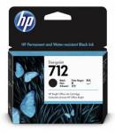 HP 712 80-ml Black DesignJet Ink Cartridge, 3ED71A