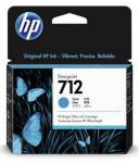 HP 712 29-ml Cyan DesignJet Ink Cartridge, 3ED67A