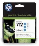 HP 712 3-Pack 29-ml Cyan DesignJet Ink Cartridge, 3ED77A