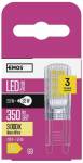 Emos LED žárovka Classic JC 2,5W G9 teplá bílá ZQ9535