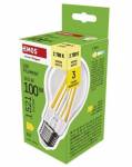 Emos LED žárovka Filament A60 / E27 / 10,5 W (100 W) / 1521 lm / teplá bílá