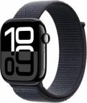 Apple Watch Series 10 46mm Klavírně černý hliník s inkoustově fialovým provlékacím řemínkem